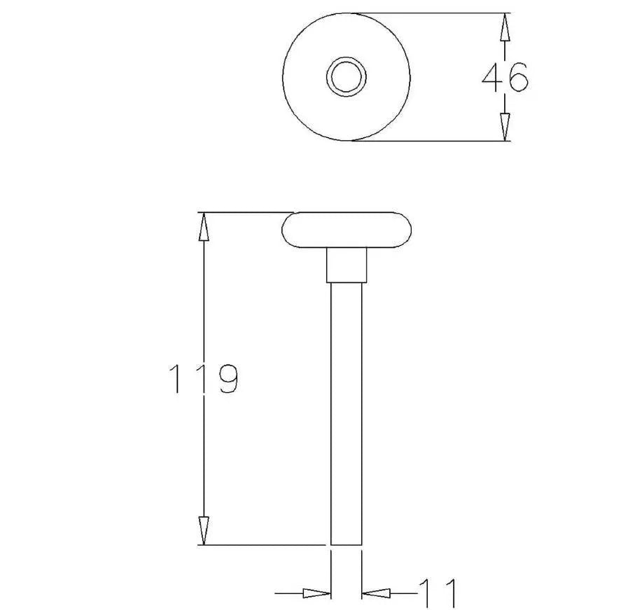 11mm looprol kurz - Standard verzinkt 2 Zoll IDD-Parts