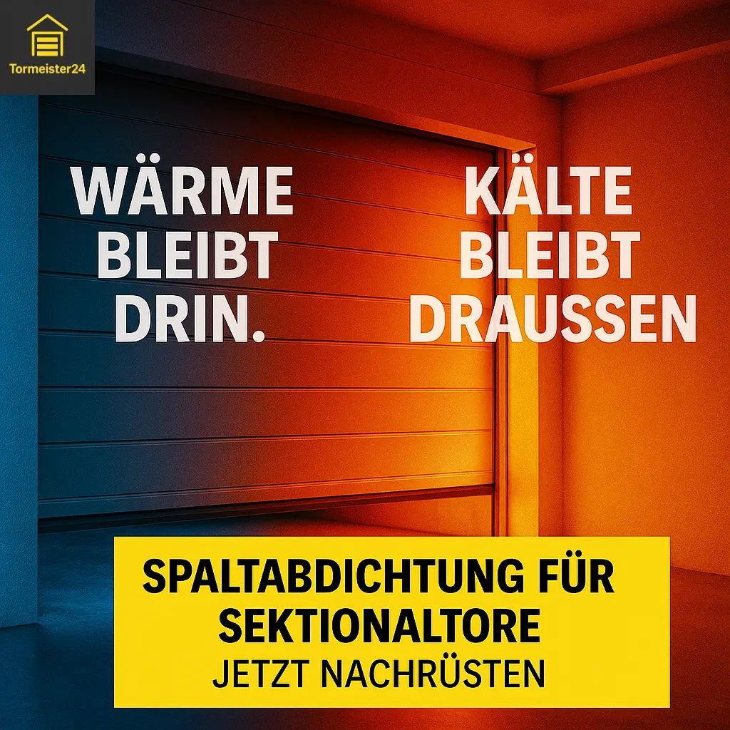 Montagefreundliche Rolltorabdichtung – flexibel, kürzbar und magnetisch.