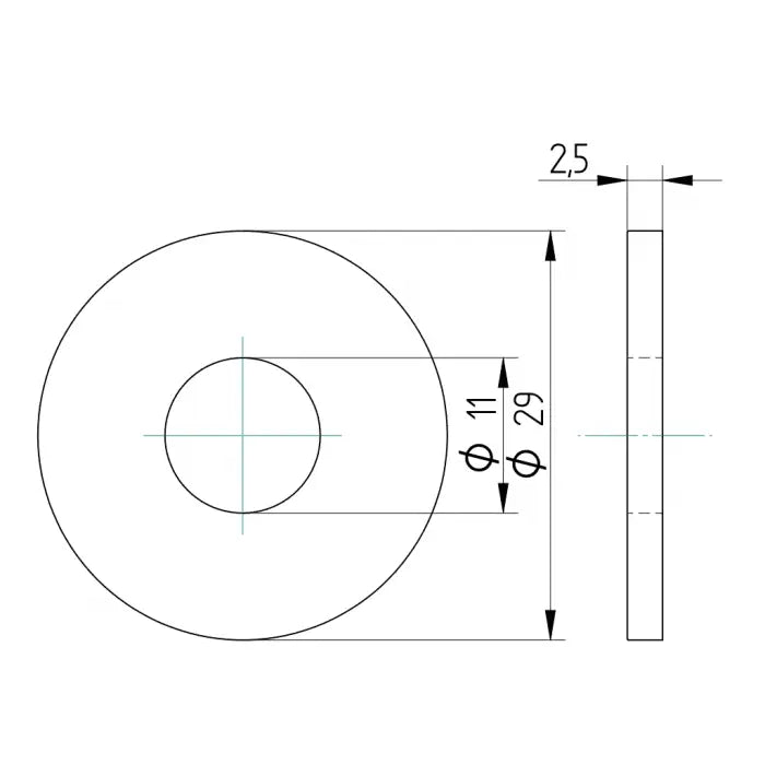 Flache Scheibe M10 x 30 mm Schweighöfer poorten