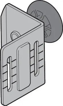 rolhouder RH022, verzinkt (voor L-beslag)
