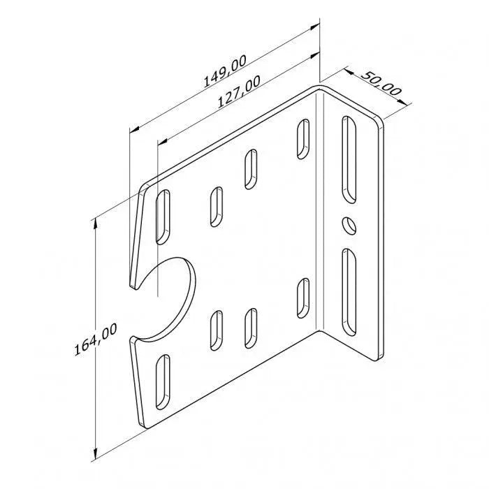 lagerconsole open 127 mm - Tormeister24Lagerkonsole open 127 mm