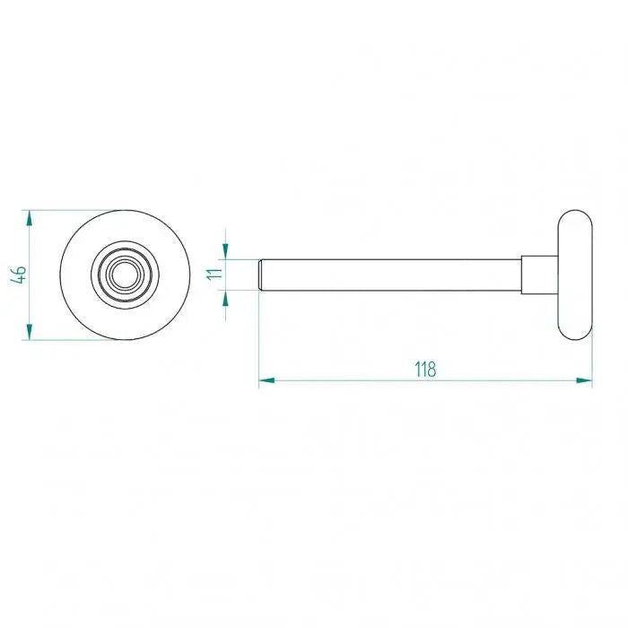 looprol kurz 11 mm - Tormeister24Laufrolle kurz 11 mm