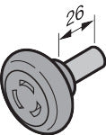 looprol, tussen met 40 mm Achse, beslag N, L, BL, Z, BZ