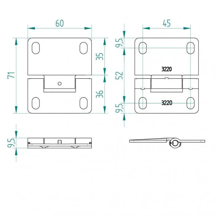 Mittelscharnier Fingerschutz ST9V - Tormeister24Mittelscharnier Fingerschutz ST9V