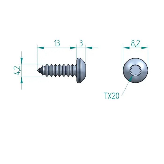 Schroef 4.2 x 13 Torx Schweighöfer Tore