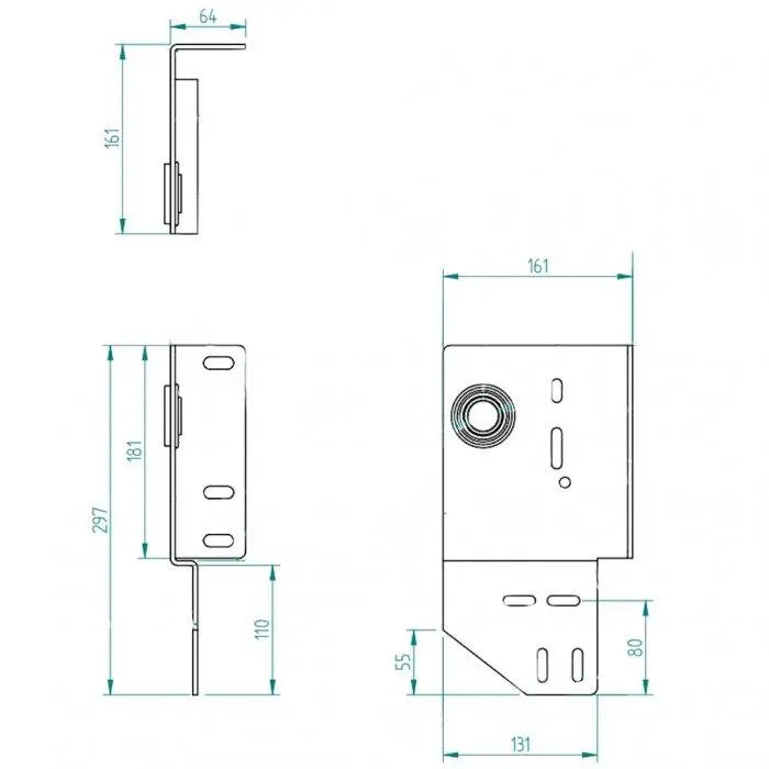 zijlagerconsole 127 mm/Z15/1" Rechts - Tormeister24Seitenlagerkonsole 127 mm/Z15/1" Rechts