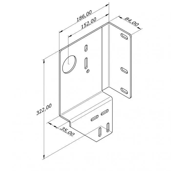 zijlagerconsole 152 mm/Z35/Links zonder Lager - Tormeister24Seitenlagerkonsole 152 mm/Z35/Links zonder Lager