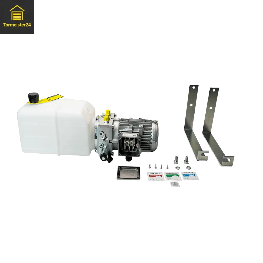 Hydrauliköl Mobil DTE 10 für Überladebrücke und Laderampe mit Hydraulikaggregat, Dichtungen und Verladetechnik-Ersatzteilen von Tormeister24.