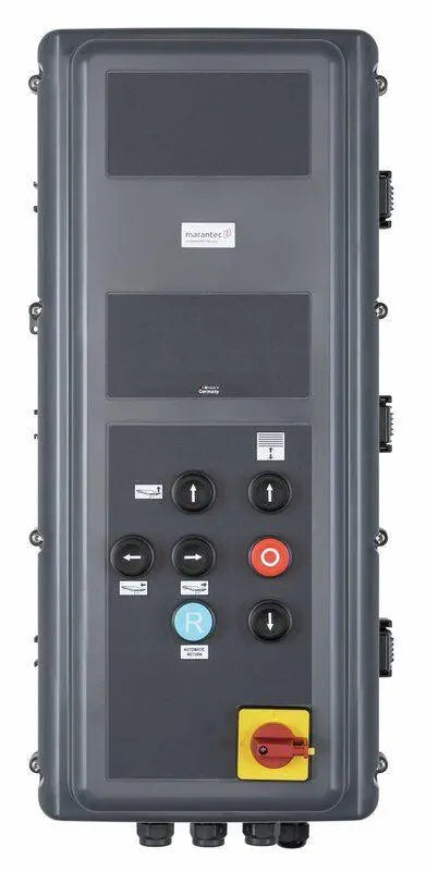 Vorschubsteuerungen für teleskopische Lippen im Vergleich mit 3-Tasten-Steuerung, 4-Tasten-Steuerung und Marantec RS 301 V an einer Überladebrücke