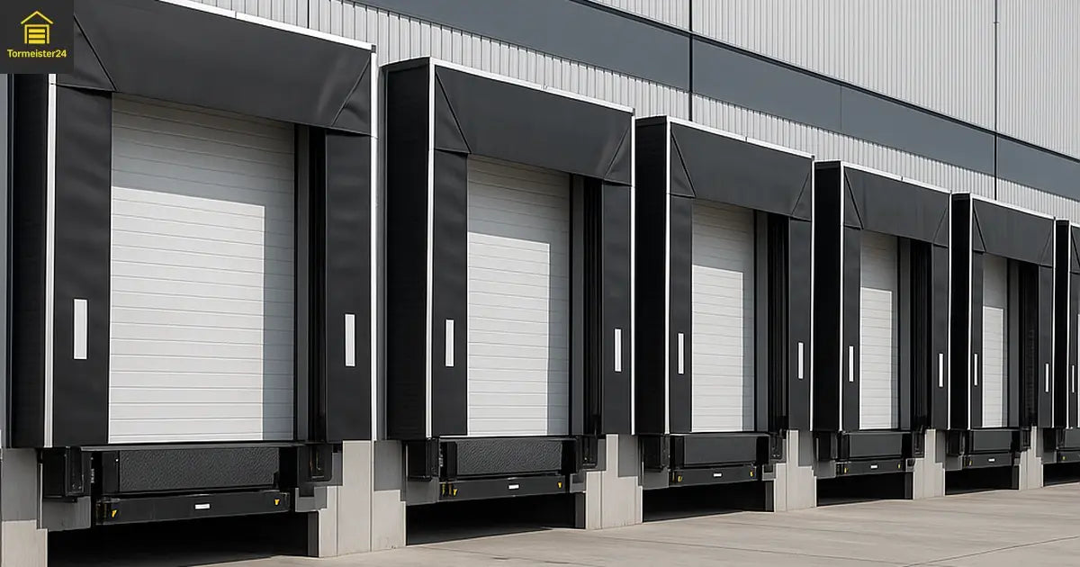 Verladebrücke mit Lippe am LKW für sichere Verladung und Höhen-Ausgleich