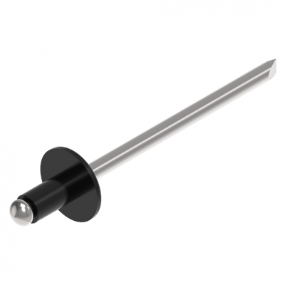 Blindniete 3,2 x 6 mm zwart ALU/STAAL Schweighöfer poorten