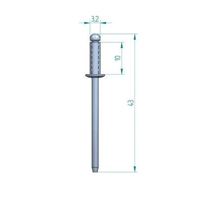 Blindniete A2 3,2 x 10 mm INOX Schweighöfer poorten