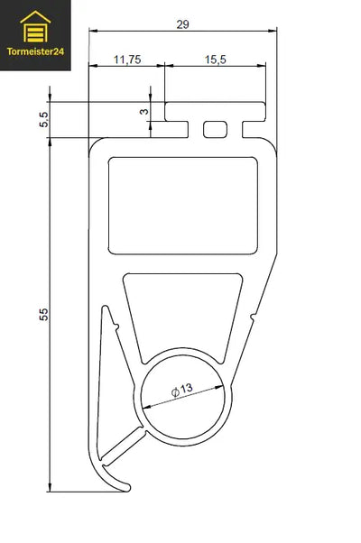 Hörmann SPU 30/40 poort bodemafdichting IDD-HO