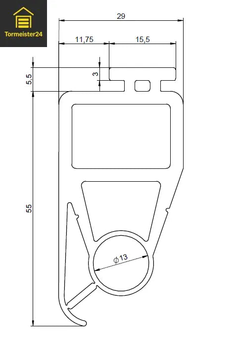 Hörmann SPU 30/40 poort bodemafdichting IDD-HO