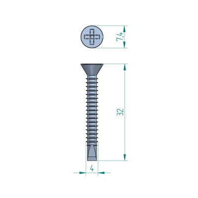 Zelfborende schroef 32 mm Schweighöfer Tore
