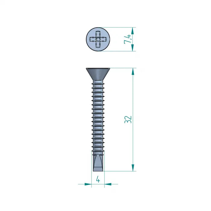 Zelfborende schroef 32 mm Schweighöfer Tore