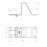 Sektionaltor Beschlagsatz Industrie verzinkt