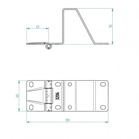 Sektionaltor Beschlagsatz Industrie verzinkt