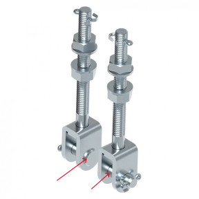Gabelbolzen für Seilbefestigung Bodenkonsole Schweighöfer Tore