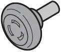 looprol, tussen met 40 mm Achse, beslag N, L, BL, Z, BZ LPU42