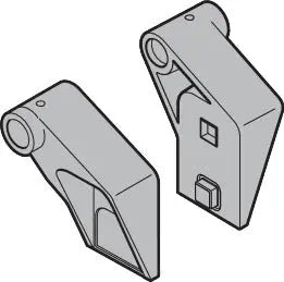 rolhouder RH025 Links, RAL 9002