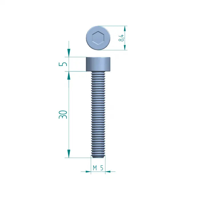 Binnenzeskantschroef M5 x 30 Schweighöfer Tore