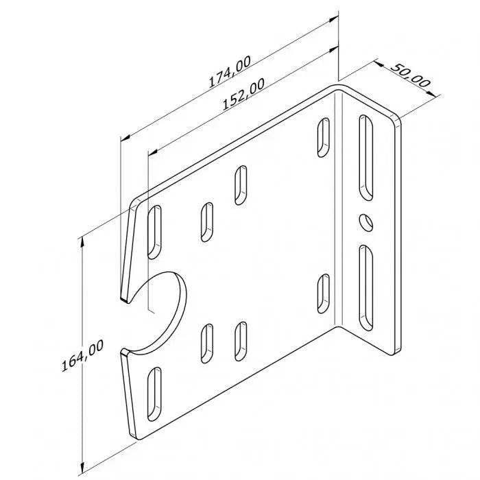 lagerconsole open 152 mm - Tormeister24Lagerkonsole open 152 mm