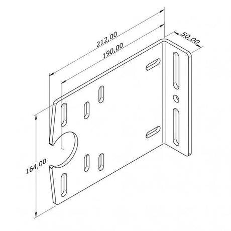 Lagerkonsole offen 190 mm - Tormeister24Lagerkonsole offen 190 mm