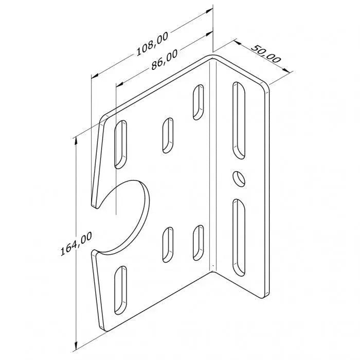 Lagerkonsole offen 86 mm - Tormeister24Lagerkonsole offen 86 mm