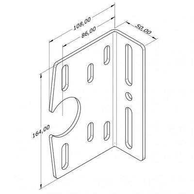 lagerconsole open 86 mm - Tormeister24Lagerkonsole open 86 mm