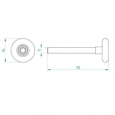 looprol kurz 11 mm - Tormeister24Laufrolle kurz 11 mm