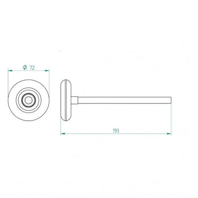 looprol lang 3" Zoll - Tormeister24Laufrolle lang 3" Zoll