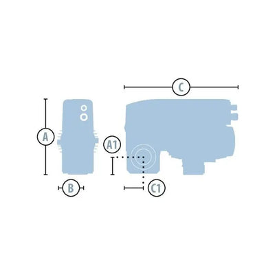 Marantec STA 1-10-30 FU-I E-KE AWG 25,4 mm – sectionaaldeuraandrijving-set met CS 320 FU-I Tormeister24 Sektionaltorantriebe