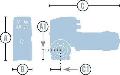 Marantec set voor sectionaaldeuren tot 30 m², 400 V-AC motor, 100 Nm, 24 min-1, AWG, met magneetschakelaarbesturing CS 320 Marantec
