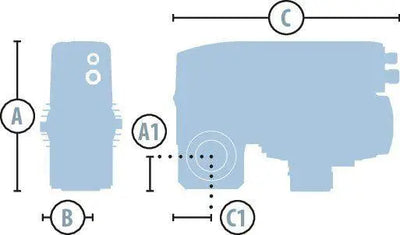 Marantec Set Sektionaltore bis 30 m² (50 Hz), 230 V-AC Motor, 80 Nm, 45 min-1, AWG, mit Frequenzumrichtersteuerung CS 320 FU Marantec