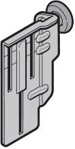 Rollenhalter RH007 links RAL 9002