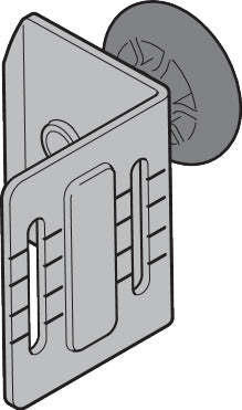 Rollenhalter RH022, verzinkt (für L-Beschlag)