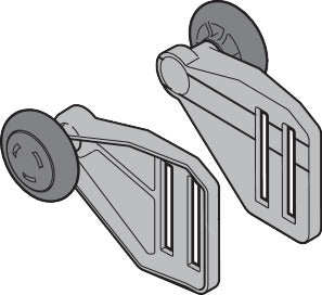 Rollenhalter RH024 links, RAL 9002