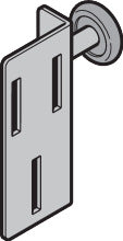 Rollenhalter RH030, links, RAL 9002