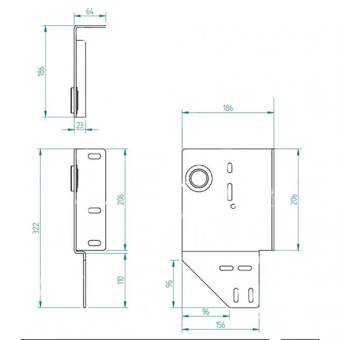 zijlagerconsole 152 mm/Z15/1¼" Links - Tormeister24Seitenlagerkonsole 152 mm/Z15/1¼" Links