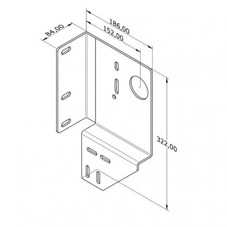 Industrie Lagerplatte 332×186 mm verzinkt