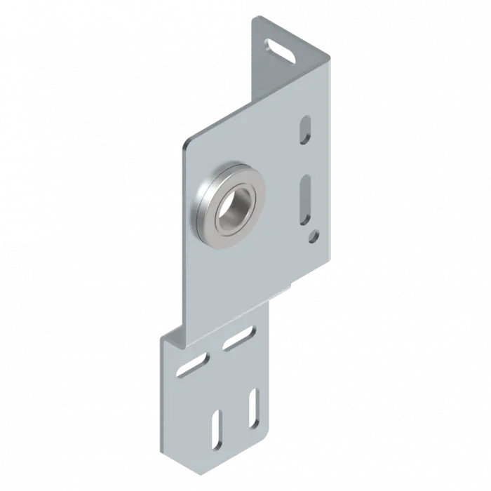 Seitenlagerplatte 86 mm Z15 SP rechts aus verzinktem Stahl