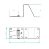 Tormeister24 ConDoor ST3V Scharnier verzinkt