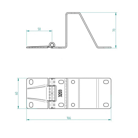 Tormeister24 ConDoor ST3V Scharnier verzinkt