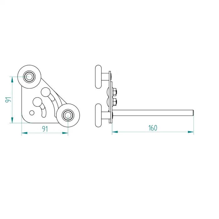 Tandem looprol justierbar lang 11 mm