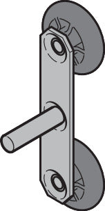 Tandemlaufrolle TL004, RAL 9002