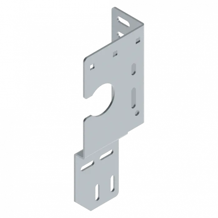 Seitenlagerplatte 111 mm Herzmaß rechts